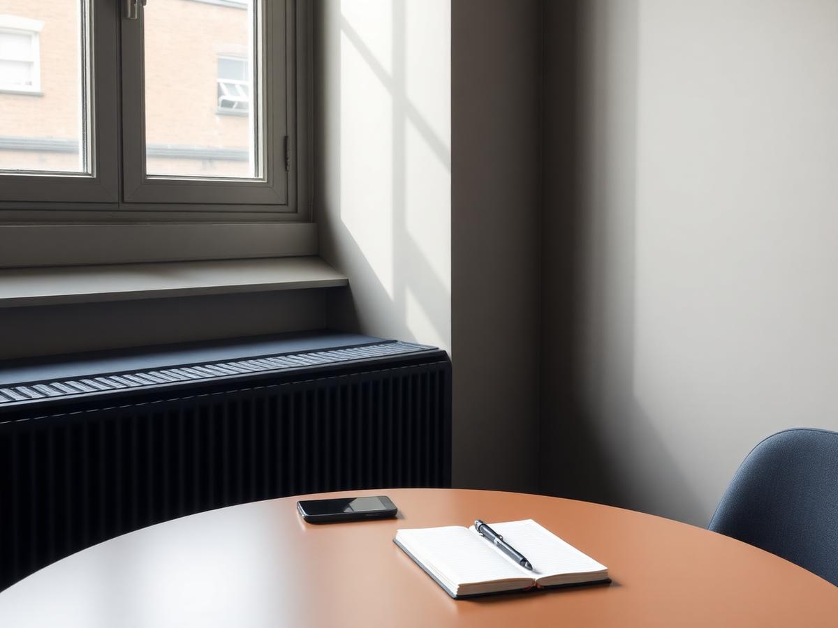 A quiet London office meeting space used by the Ideal Merchant Service team